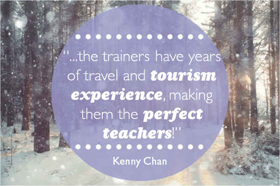 Travel Academy student Kenny Chan