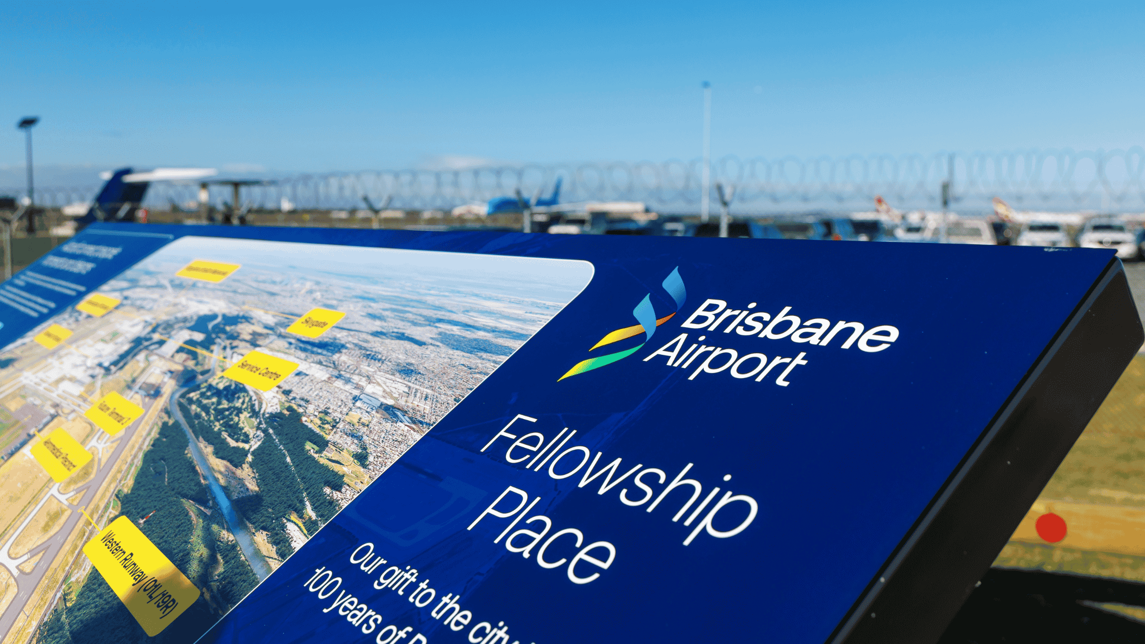 BNE airport's new Fellowship place place spotting precinct