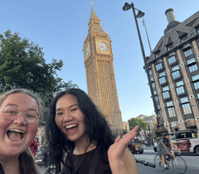WSLA students Darcy R Anna L in London.png